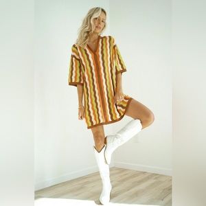 Yllw the Label FELIX KNIT DRESS — DESERT